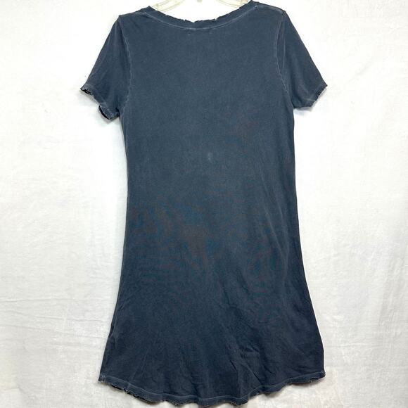 n:Philanthropy Small Gray Distressed Shirt Dress Ripped Morrison Knot Athleisure - Picture 6 of 14